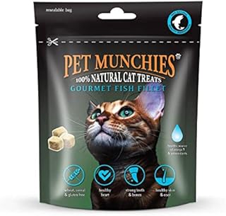 Pet Munchies Natural Freeze Dried Cat Treats (Fish Fillet, 1 Pack)
