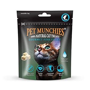 Pet Munchies Natural Freeze Dried Cat Treats (Fish Fillet, 1 Pack)