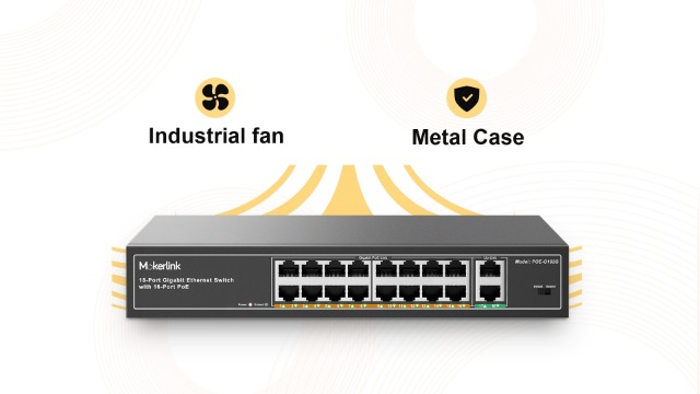 Amazon.com: MokerLink 18 Port Gigabit PoE Switch, 16 Gigabit PoE+