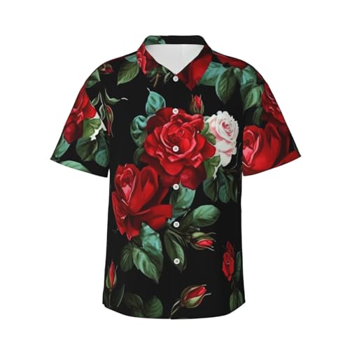Chemise hawaïenne à manches courtes vêtement tropical rose de vacances