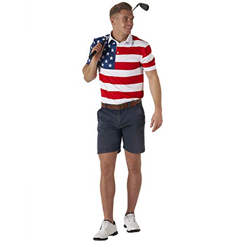 Royal & Awesome Golf Shirts for Men, Golf Polos for Men, Crazy and Funny Shirts for Men's, Bright, Colorful Design