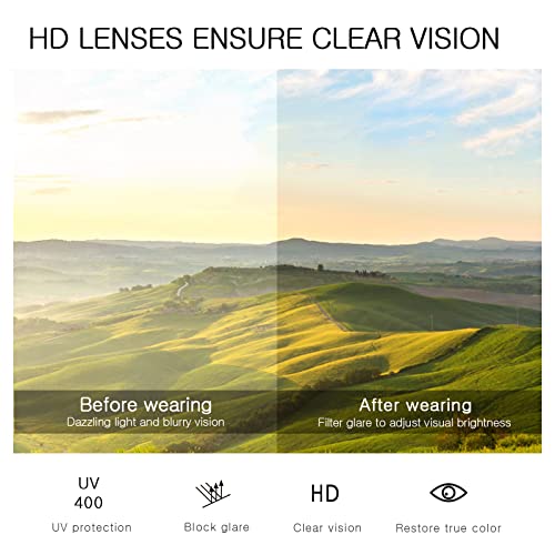 Lentilles transparente teintées lunettes de soleil carrées
