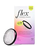 Flex Menstrual Discs | Disposable Period Discs | Reduce Cramps & Dryness | Beginner-Friendly Tampon Alternative | Capacity of 5 Super Tampons | Made in Canada | 12 Count