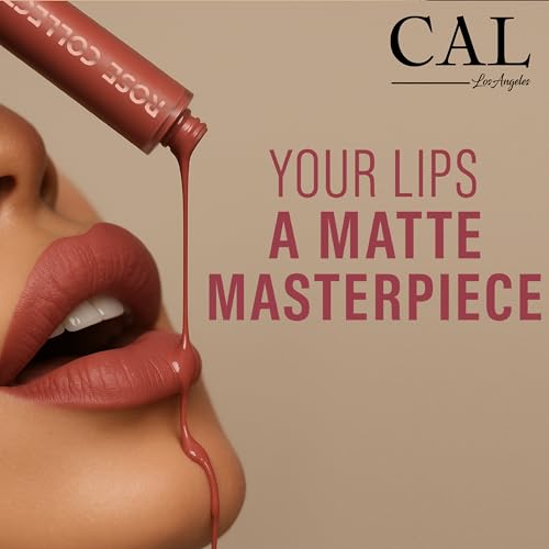 Image of CAL Losangeles Liquid Matte Lipstick, Long Lasting & Smudge Proof Lip Color for Womens Everyday Use with Nourishing & Hydrating Formula, Lipsticks for Girls /Women (Peony)