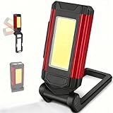 Sathychanpy Taschenlampe mit Magnet, Arbeitsleuchte LED Werkstattlampe 7 Modi LED IP67 Wasserdicht, für Camping, Werkstatt, Notfall