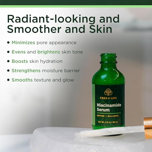 Image of Tree of Life Face Serum Skin Care Set - Vitamin C, Retinol, Hyaluronic Acid & Niacinamide Serum for Face - Hydrating Face Oil Suitable for Sensitive Skin - Dermatologist Tested - 1 Fl Oz (Pack of 4)