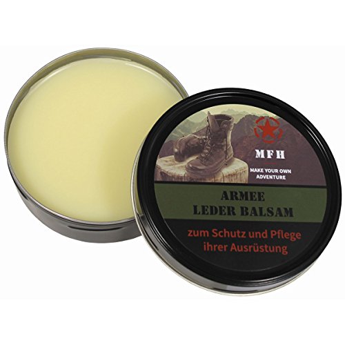 MFH Schuhpflege Army Lederbalsam Schuhcreme Lederpflege Armee Schuhpflege (Lederbalsam Farblos/150 ml)