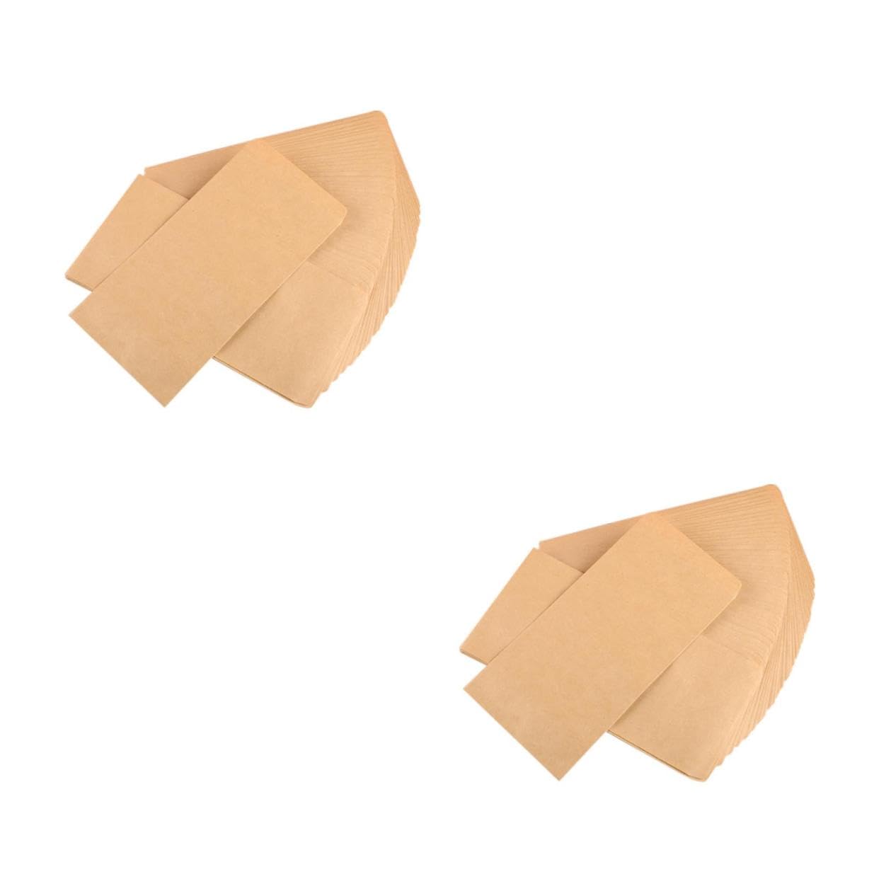 200 Pezzi 100 Buste di Carta Kraft Gialle 17,5X11 CM Spesse Buste Classiche per Ufficio e Scuola per Cartoline e Inviti Confezione da 100 Pezzi per Eventi e Corrispondenza