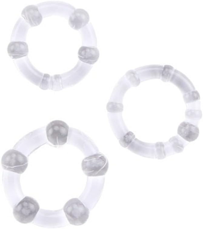 Silicone Stamina Body Jewelry Penis Rings Reusable for Men Non-Piercing Body Jewelry Gift