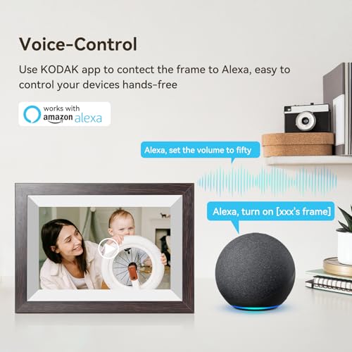KODAK 10.1 inch WiFi Digital Picture Frame,1280x800 IPS HD Touch Screen, 32GB Smart Photo Frame with App & AI Photo Creation, Easy Sharing Photos and Videos, Birthday Gifts for Mom Women - image 8