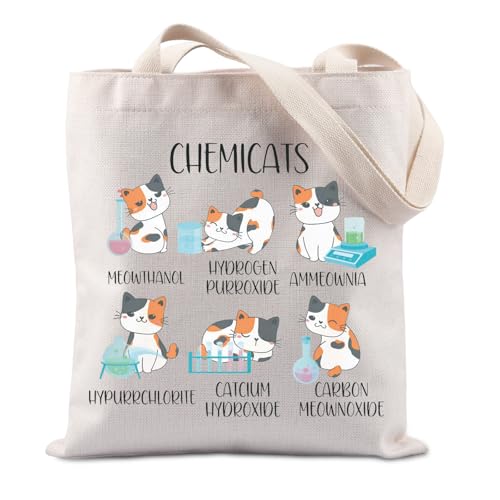 Bolso Tote Chemicats divertido para amantes de la química miniatura 1