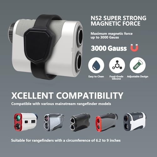 Range Finder - Correa magnética con sensor de distancia, 1 paquete de envoltura telemétrica para navegación de campos de golf, cierre ligero con imanes industriales, accesorios deportivos, cinturón de - imagen 9