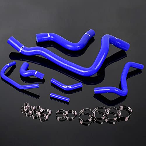 G-PLUS Silicone Radiator Hose Clamps kit Compatible With Volvo 97 850 T-5/1998-2000 S70/1998-2004 V70 7PCS Blue