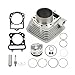 YLYJNDM Car Parts for 1989-04 for Kawasaki for Bayou 300 KLF300B Cast Aluminium Engine Cylinder Piston Kit