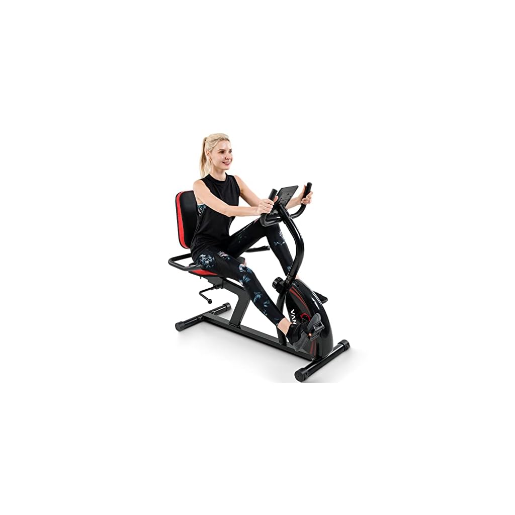 Vanswe-Recumbent-Exercise-Bike-for-Adults-Seniors-Cardio-Workout-at-Home-with-Magnetic-Resistance-380-lbs-Weight-Capacity-LED-Monitor-Bluetooth-Connectivity-and-Pulse-Rate-Monitoring