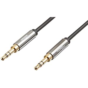 Amazon Basics 3.5 mm Male to Male Stereo Audio Aux Cable, 4 Feet, 1.2 Meters