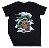 pokemon smaragd cheats my boy Normale Passform Smaragd Jungen Mädchen Unisex Kinder Schwarz T-Shirt Kurzarm Kids Black T-Shirt