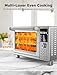 Nuwave Bravo Pro Smart Toaster Oven Countertop, True Air Fryer Combo w/Improved 100% Convection, 35% Crispier, 112 Presets, Customizable Pizza Zones, Integrated Probe, PFAS Free, 30QT, Stainless Steel