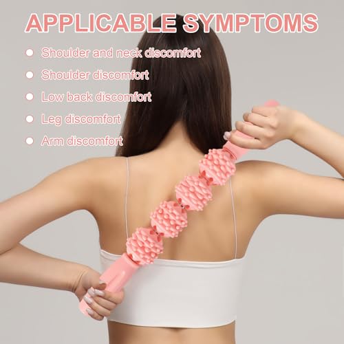 Rullo Massaggiatore Muscolare, Rullo Muscolare per Gambe, Rullo Massaggio per Muscoli Doloranti, Massaggiatore per Gambe Rullo Muscolare Stick, per Schiena, Collo, Rilassare i Muscoli (Blu) - 6