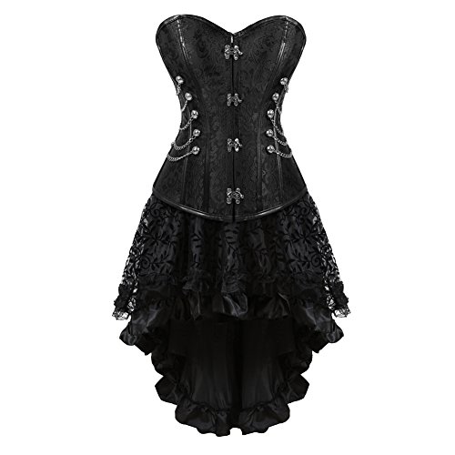 Women’s Corset with Skirt for Halloween and Renaissance Faire Costume