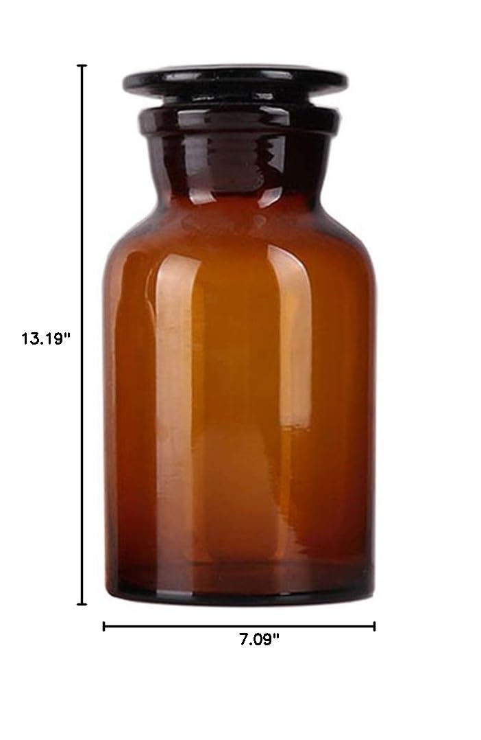 -Reagenzflasche mit breiter Öffnung und geschliffenem stopfen – Natron-Kalk- in Laborqualität(5000ml)