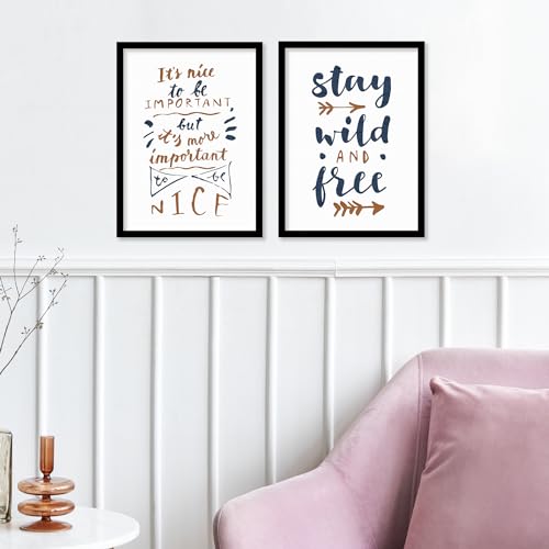 ARTELLY Motivational Wall Frames Inspirational Quotes Wall Frames For Home Office Study Room Decor Posters With Frame (Set of 4) (Medium, Quote 2) - Image 6