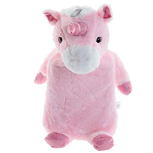 Wärmflasche mit Körnerkissen für Microwelle Bezug Einhorn Unicorn Wärmeflasche Kuschel Einhorn