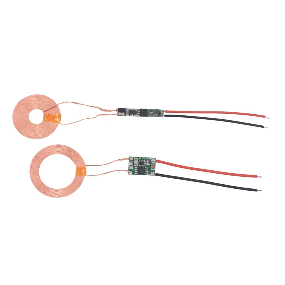 Taidacent Wireless Portable Charger Module Magnetic Power Bank Wireless Charging Board 5V Transmitter +Receiver Coil Inductive