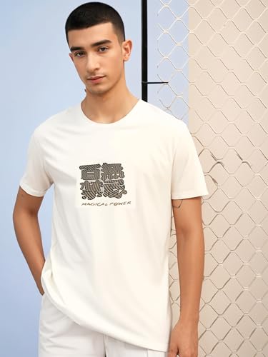 Image of Mack Jonney Oversized | Loose Fit | Half Sleeves 100% Cotton Round Neck Printed T-Shirt for Men-MACK208