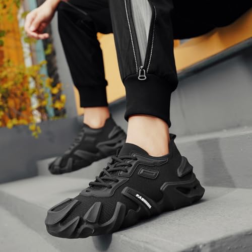 Men's Dazzling Fashion Sneakers - Mesh Sock Design, Breathable Walking & Workout Running Shoes with Cushion4