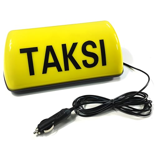 Marcador de taxi de alta visibilidad con batería USB y fijación simple