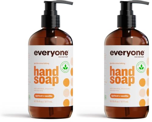 Image of everyone for every body Hand Soap, Apricot plus Vanilla, 12.75 Fl Oz (Pack of 2)