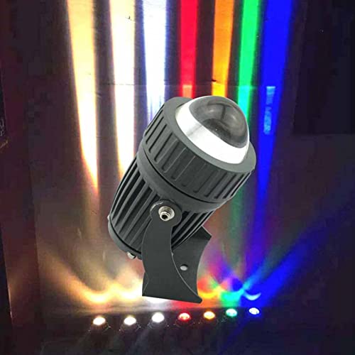 GUODDM Laghetto Luci di Notte Decorazione - Faretto A LED, Proiettori A LED A Lungo Raggio, con Fascio Luminoso Proiettore di Illuminazione,per Pareti Esterne LED A Lungo Raggio RGB Faretti per Feste