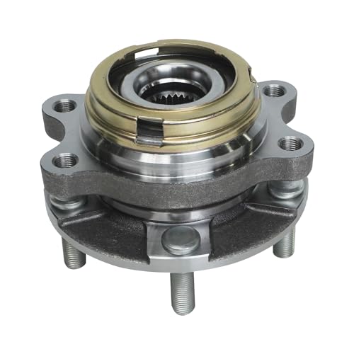 Image of Detroit Axle - Front Wheel Bearing Hubs for 03-07 Nissan Murano, 04-09 Quest, 2 Wheel Bearing & Hubs 2003 2004 2005 2006 2007 2008 2009 Replacement