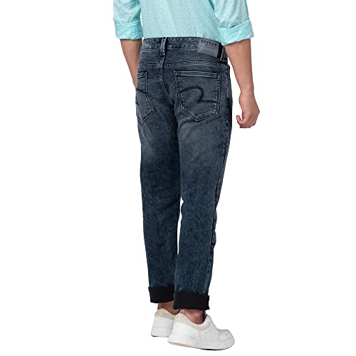 Image of Spykar Men's Rover Regular Fit Mid-Rise Jeans