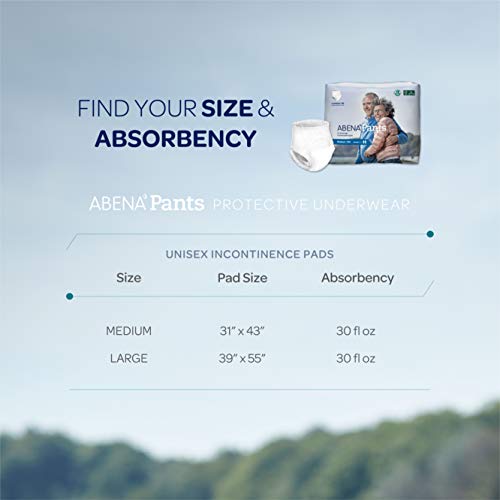 Abena Pants Premium Protective Underwear, Level 0, (Medium To Large Sizes) Medium, 14 Count #TOP6