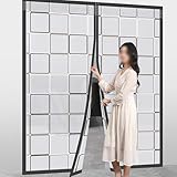 cortina puerta mosquitero imantada magnetica antimosquitos Cortina aislante para puerta: Esta cortina aislante se puede usar en puertas como entradas principales, dormitorios, cocinas, oficinas, tiendas, porches, balcones, garajes, entradas e incluso ventanas. Las puertas con cortina magnética también pueden usarse como mosquiteras magnéticas.