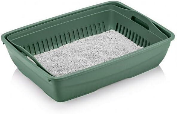 Flex Elekli Kedi Tuvaleti, 50x37,5x40 cm, XL boy, Kum küreği hediyeli