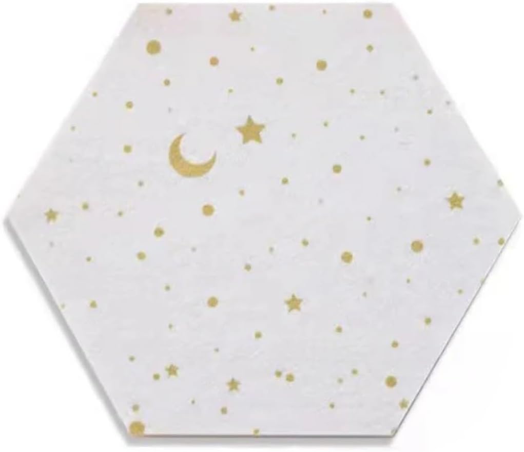 Felt Board 6 Pcs Felt Boards for Home Decor Self Adhesive Felt Wall Bulletin Board Creative Felt Pin Board for Office(White)