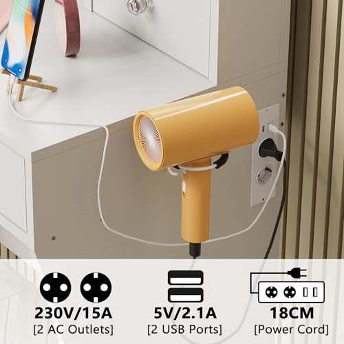 JoliJour Toeletta Trucco con luci LED + Porta di