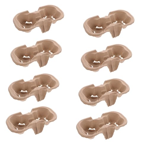 MUCKLILY 50pcs Takeout Beverage Carrier Tray Practical Cup Holder for Drinks for Shops Restaurants and Juice Bars Portable Slot Design for Easy Transport