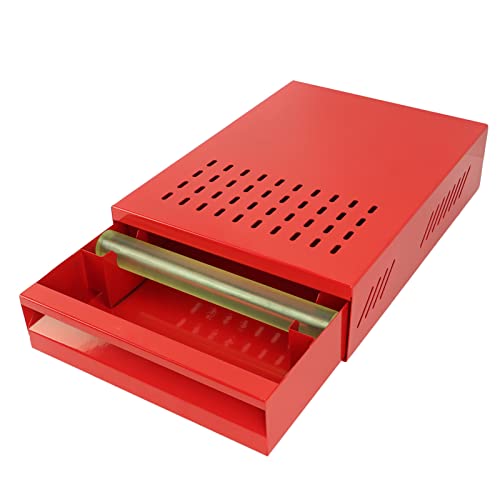 WGFOIP Stainless Steel Coffee Knock Box Drawer, Detachable Coffee Ground Knock Container Dregs Bin for Home Office Kitchen with Easy to Design (Red)