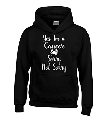 Sweat à capuche Cancer Edward Sinclair noir : le cadeau d'anniversaire idéal