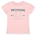 True Religion Girls 3 Piece Fleece Set – Hoodie, Tee Shirt & Jogger/Legging Outfit, Rhinestud & Foil Details (Sizes 4-14)