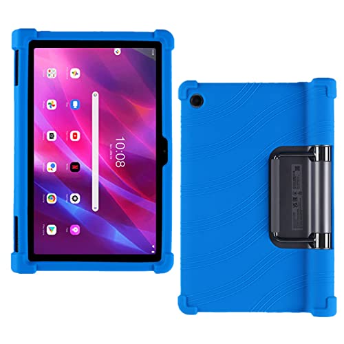 HminSen Funda para Lenovo Yoga Tab 11 2021 YT-J706F 11 pulgadas, cubierta de silicona suave amigable para niños para Lenovo Yoga Smart Tablet Pantalla de 11 pulgadas 2021 lanzado (azul)