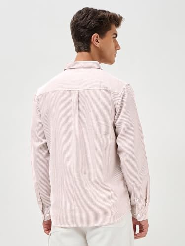 Image of Urbano Fashion Men's Cotton Full Sleeve Regular Fit Casual Striped Shirt