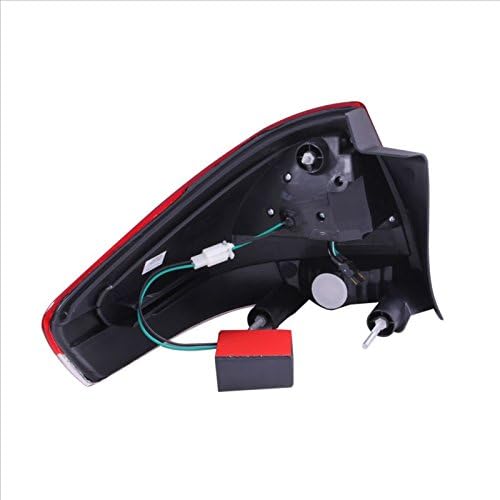 4 Door/2 Door Led Taillights Red/Clear Assembly Set for Ford Focus - (Pair) Driver Left and Passenger Right Side Replacement