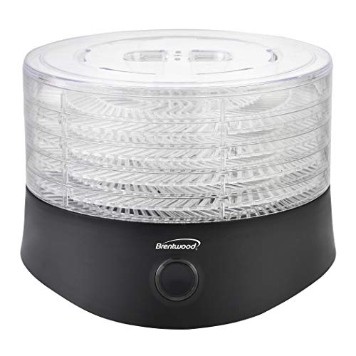 Brentwood Appliances FD1026BK 5 bandejas desidratador de alimentos com desligamento automático, pret