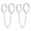 03 Silver - Double Cz Hoop