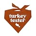 Turkey Tester Thanksgiving Dog Bandana (Dark Orange, OS 915)